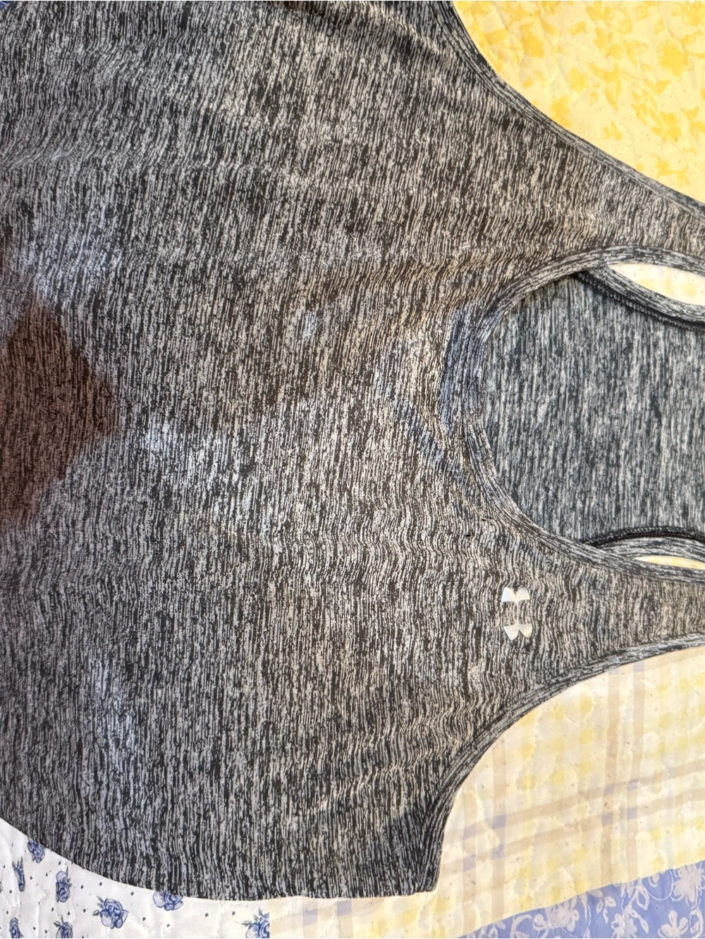 all in motion Gray Marled Racerback Tank